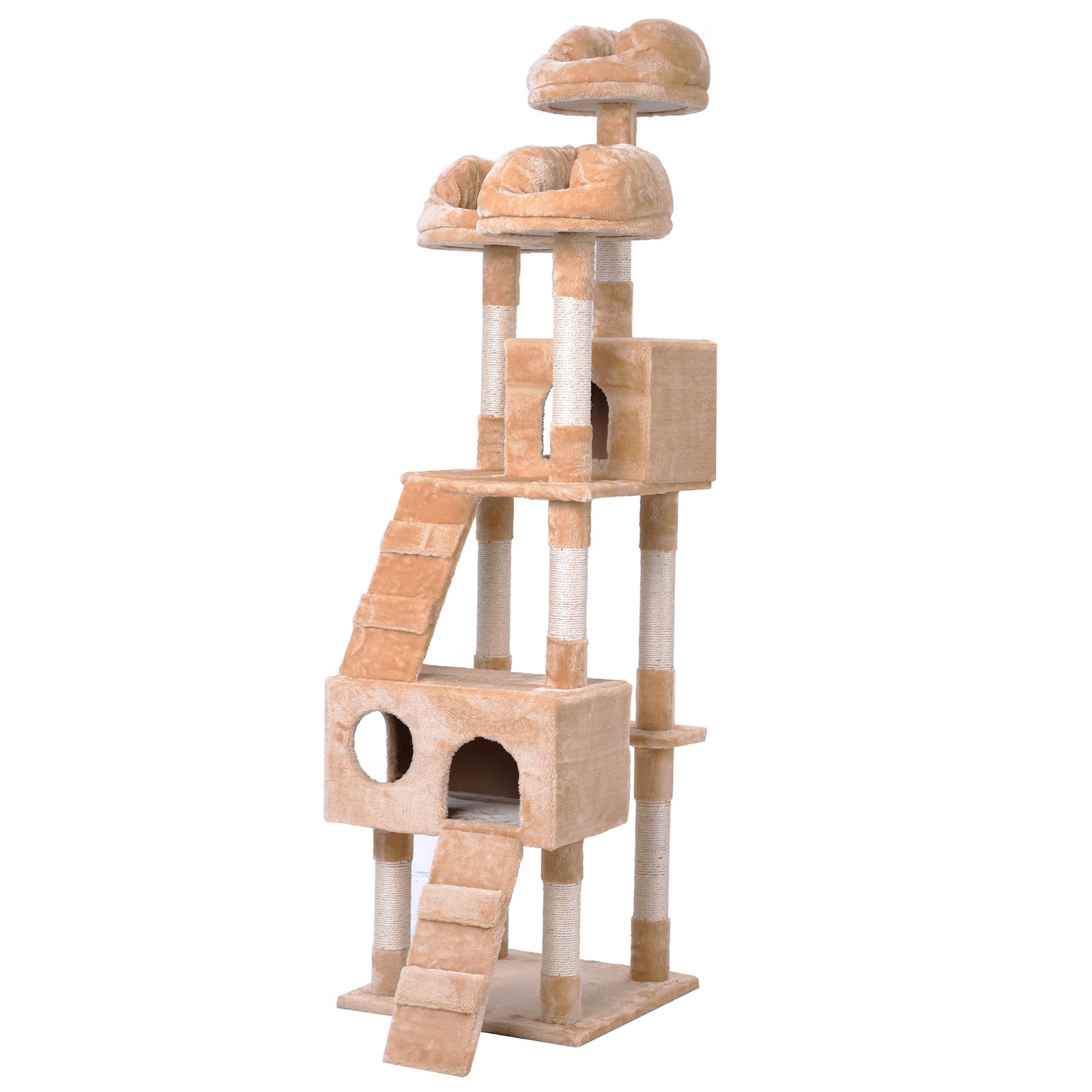 テーブル・チェア・ハンモック THE LITTLE BREAK STAND -SKULL EDITION- 多頭飼い対応の185cmキャットタワー・爪とぎ麻紐付き キャットタワー