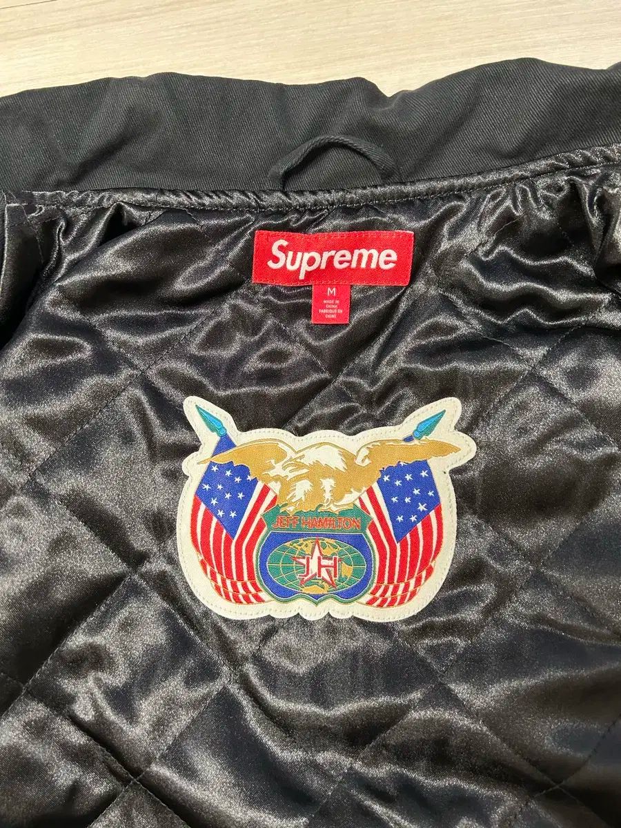 M シュプリームxスポンジボブ ジェフハミルトン レーシングジャケット -25ss KANDAIZUMI_COM