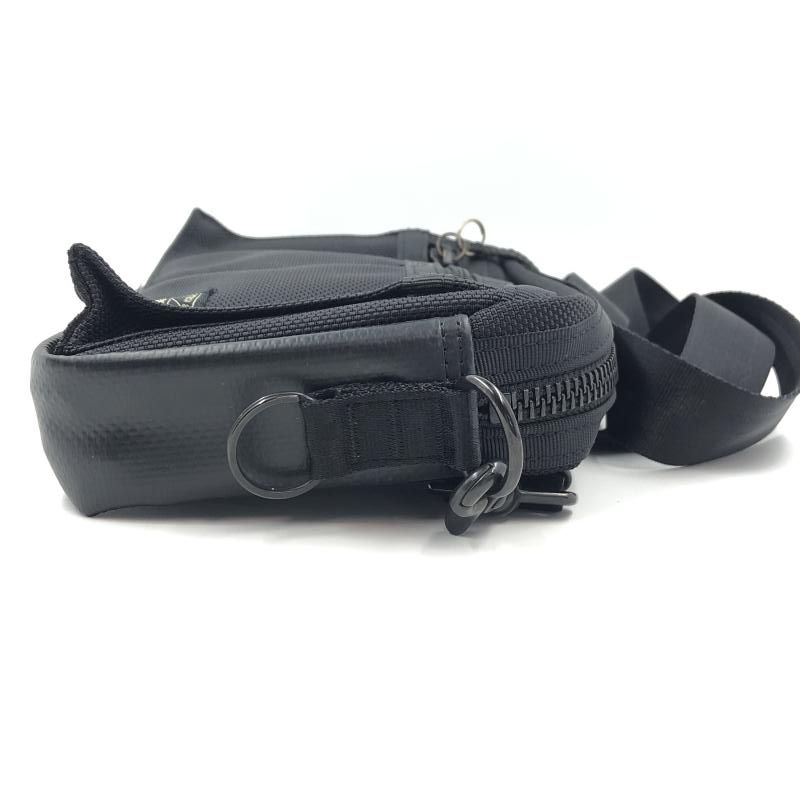 [未使用級] PORTER HEAT ショルダーバッグ 2way マグライト 中古】PORTER HEAT ショルダーバッグ(マグライト欠品) ブラック
