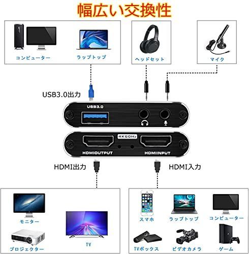 ご予約品 PAFOR キャプチャーボード Switch PS4 Xbox YouTube 4K