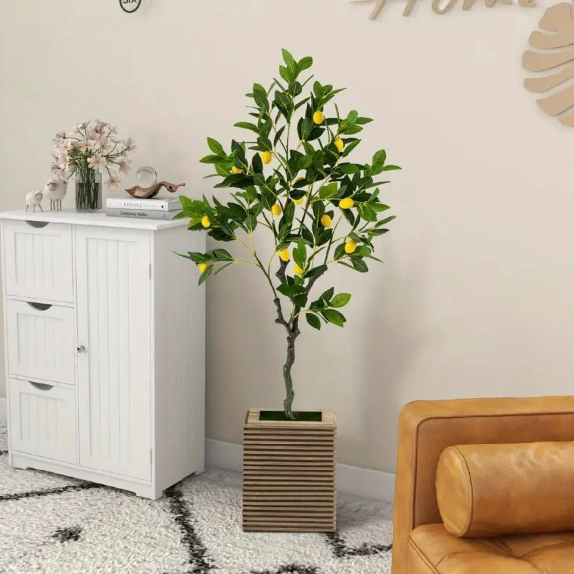 植物 フェイクグリーン 人工 レモンの木 120cmフェイ