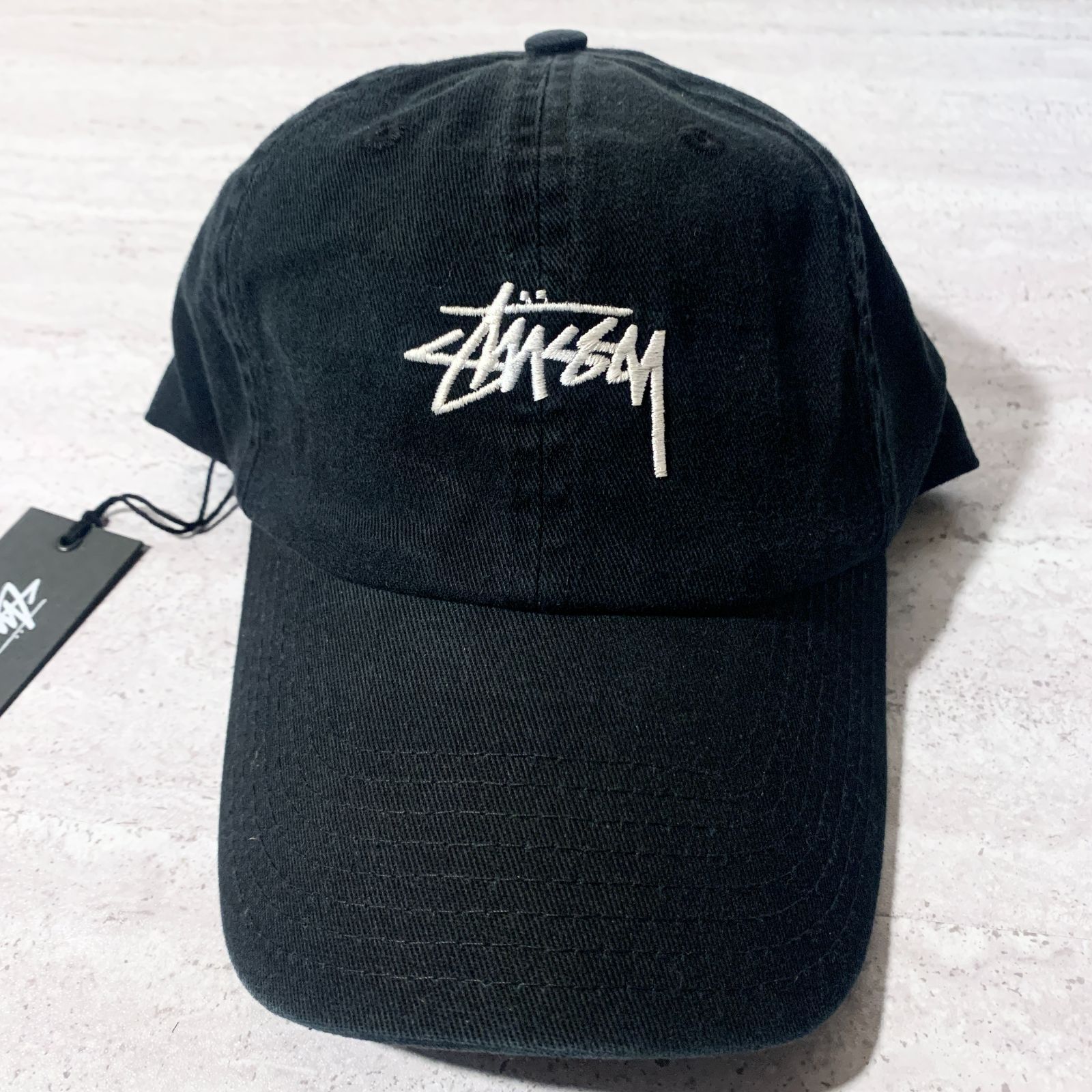 海外限定 ステューシー キャップ stussy ブラック ベルトバック 8ボール-