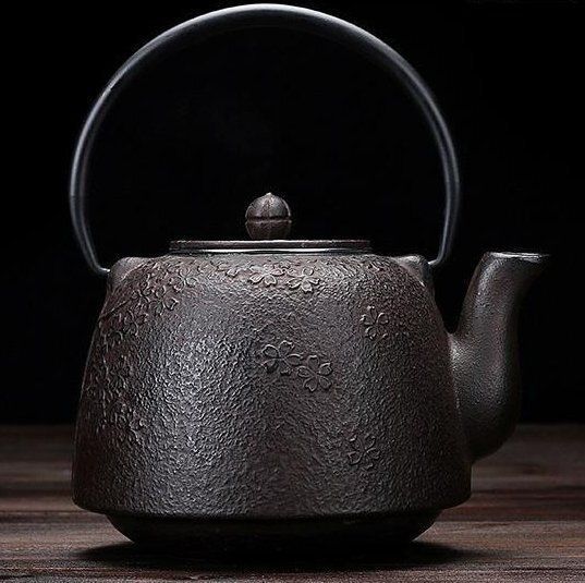 南部鉄器 老鉄瓶 桜の花 急須 提梁壺 対応 鉄やかん 鉄分補給 鉄びん