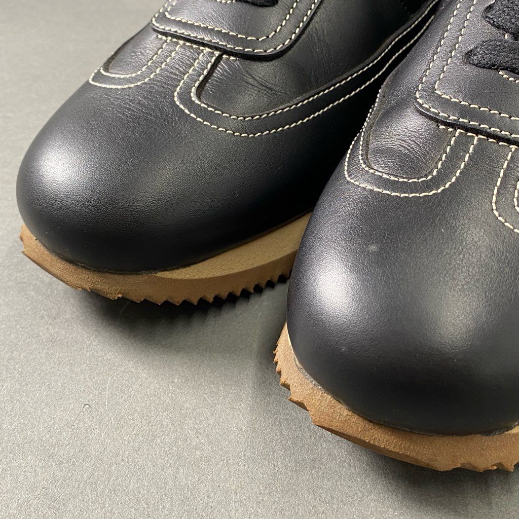 9f13 《美品》 HERMES エルメス クイック レザースニーカー 40 1/2  