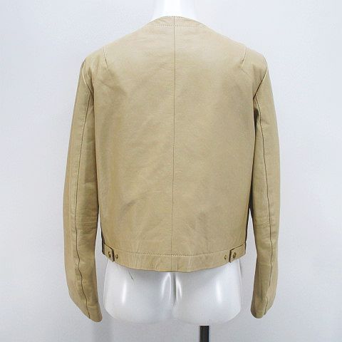 TOMORROW LAND ベージュ羊革ジャケット36
