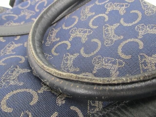 中古 セリーヌ CELINE Cサルキー キャンバス レザー