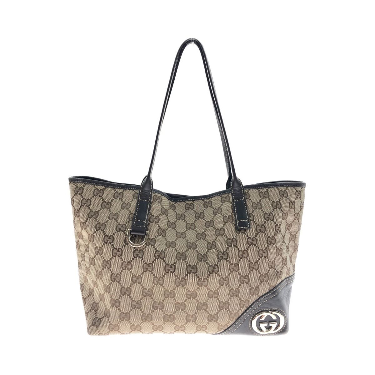 〇〇GUCCI グッチ GGキャンバス トートバッグ 169946 ブラウン-