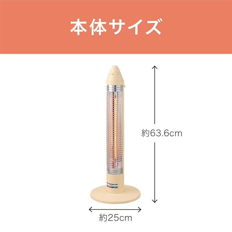 コイズミ グラファイトヒーター 600|300W たまごいろ KKS-0623|C 0