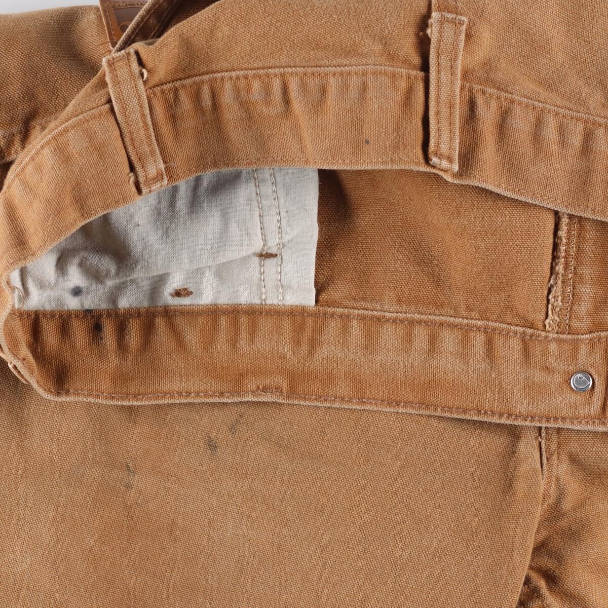 Carhartt ペインターパンツ/ダック地 古着W42L30 90s USA製 carharttカーハート ダブルニー ダック地 ペインター
