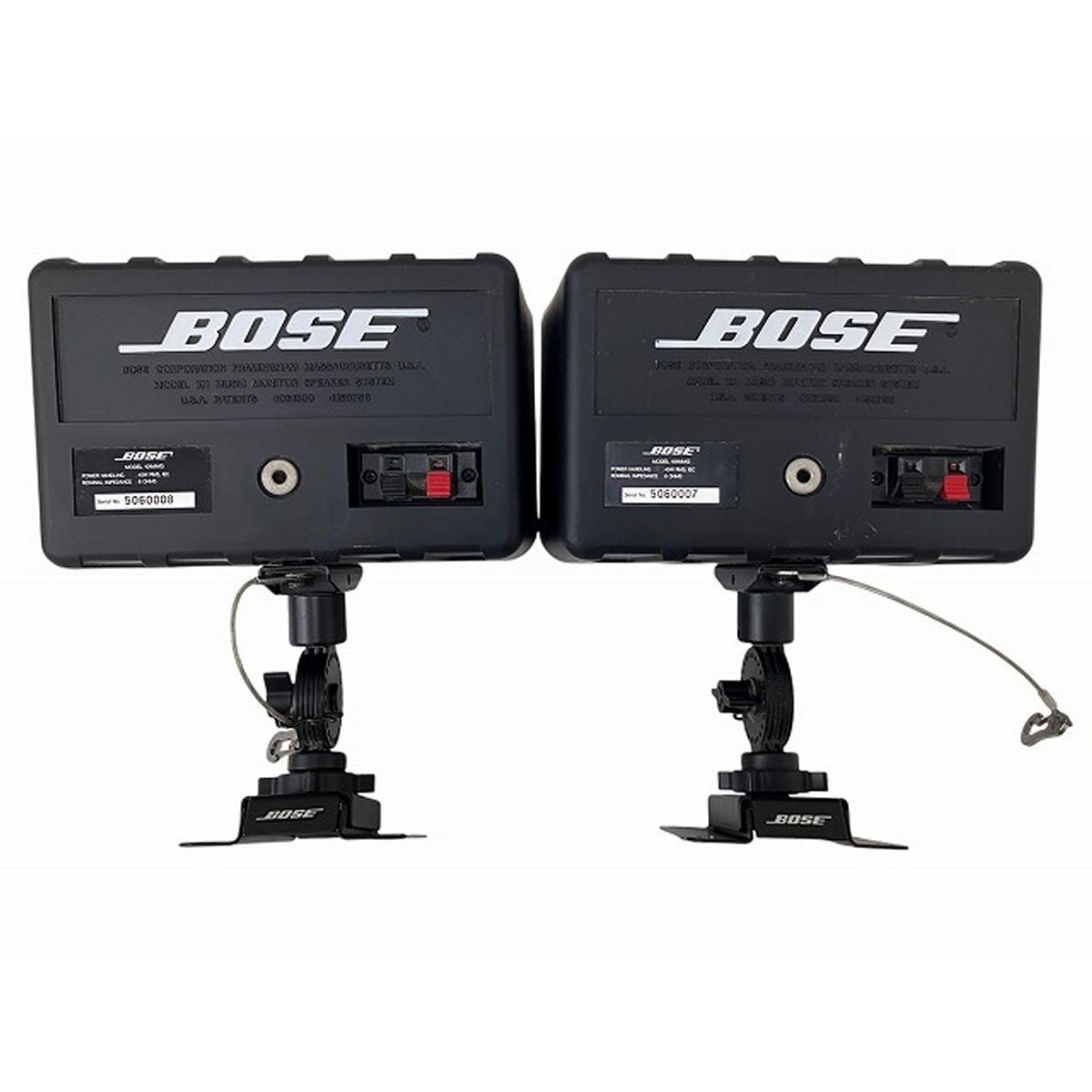 美品 BOSE 101MMGスピーカーペア　音出し確認済み BOSE ボーズ S-101MM ペアスピーカー 黒 吊り金具付 音出し確認