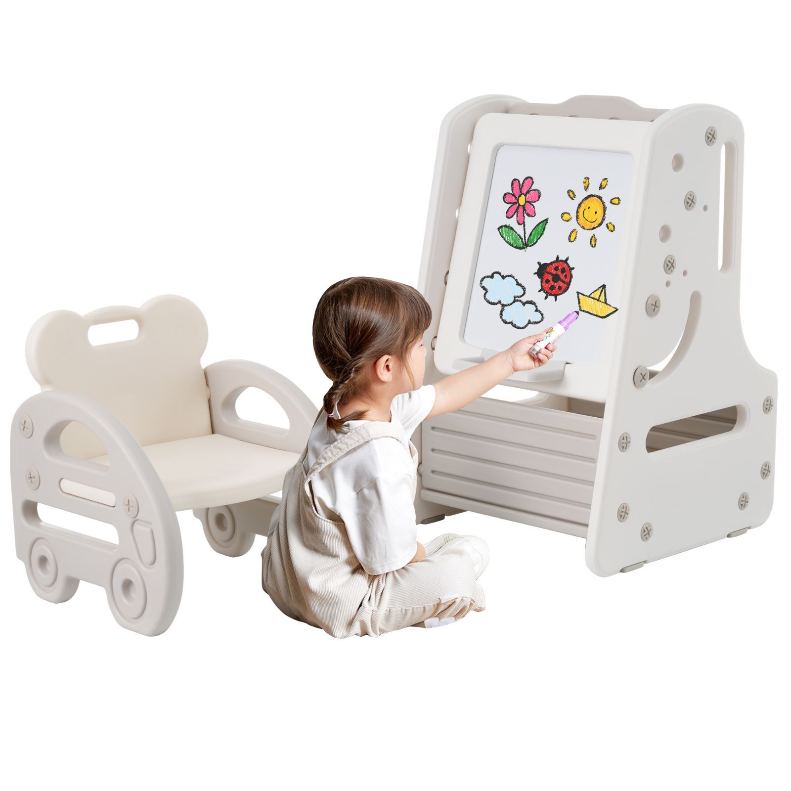 チトセ学習デスク学習机椅子ディズニーミッキーマウス木製キッズ小学生