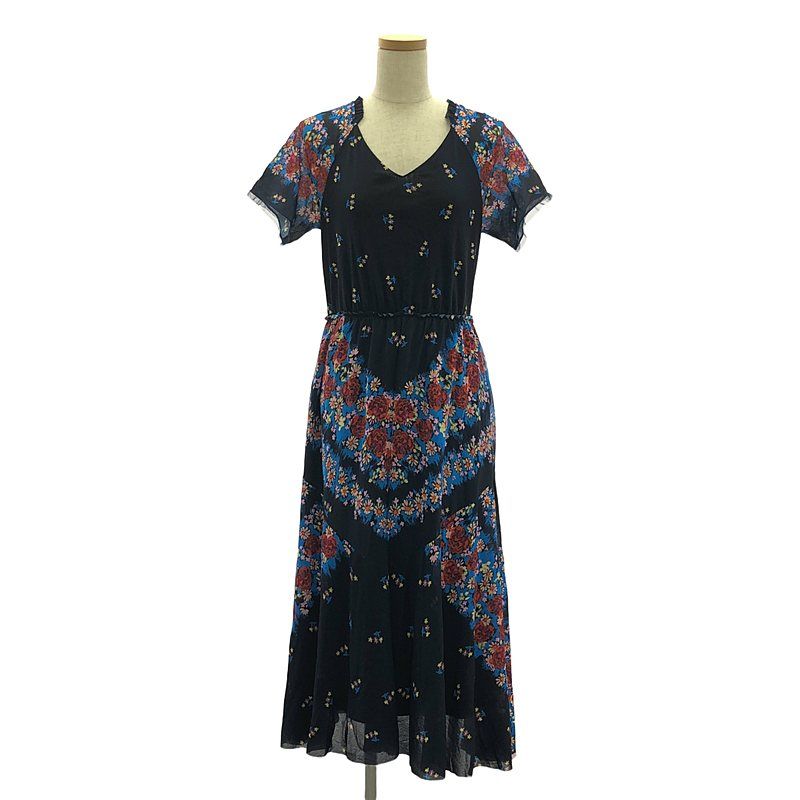 VIVIENNE TAM ピオニー 花柄 ひざ丈スカート パワーネット