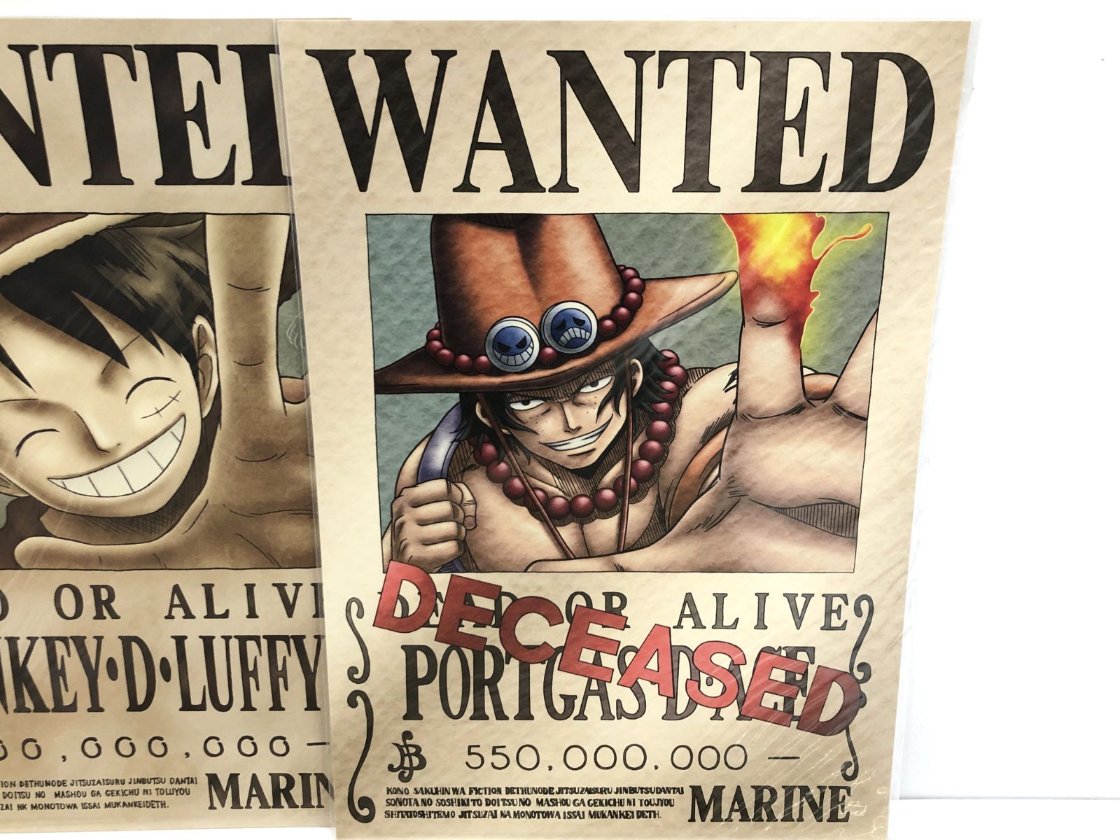 小牧店】未開封 ONE PIECE 海軍発行公式手配書 10種11枚セット