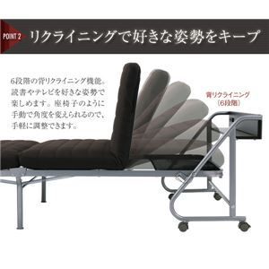 宮付きリクライニング折りたたみベッド