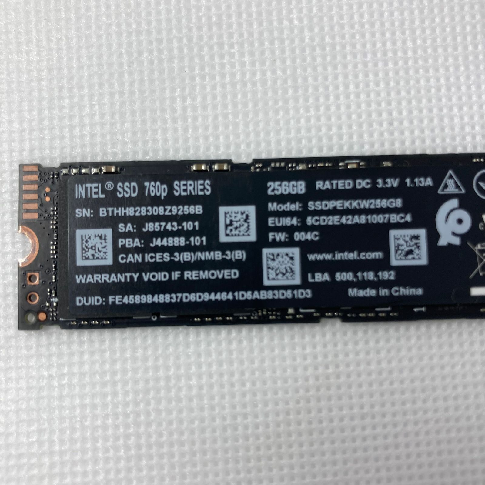 INTEL | M.2 NVMe SSD 2280 | 256G | SSDPEKKW256G8 | intel