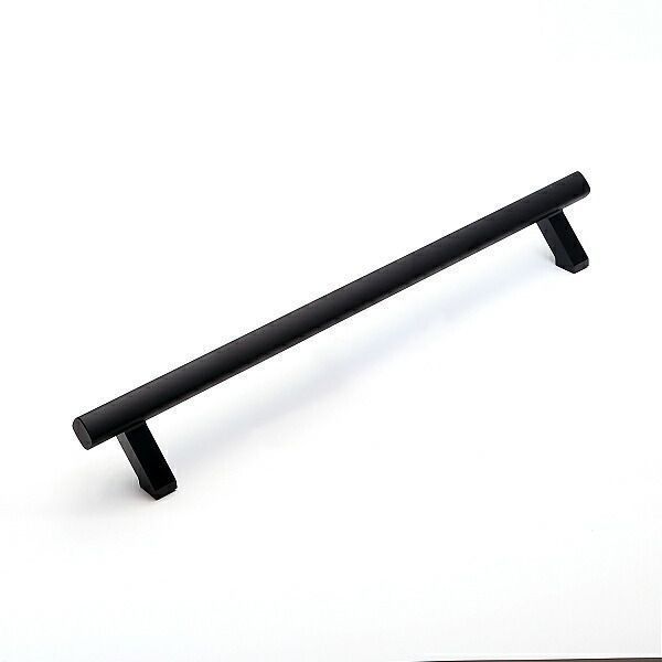 SUGATSUNE スガツネ工業 マシナリーハンドル SBH型 オフセットタイプ PAT 100-036-955 SBH-600BL | 取手 ハンドル シンプル おしゃれ バー アルミニウム合金 アルマイト処理 マットブラック ブラケット 