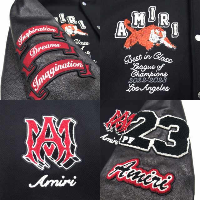 美品 23aw アミリ AMIRI TIGER VARSITY JACKET ヴァーシティジャケット