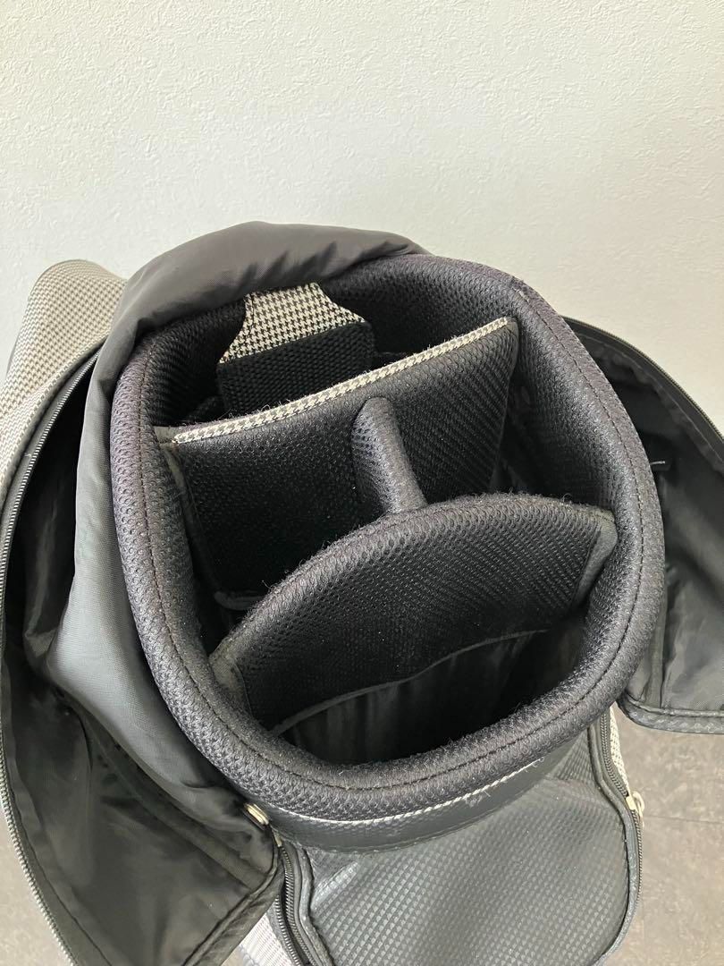 値下！XXIO ダンロップ キャディバッグ スタンド型 千鳥柄 モノトーン