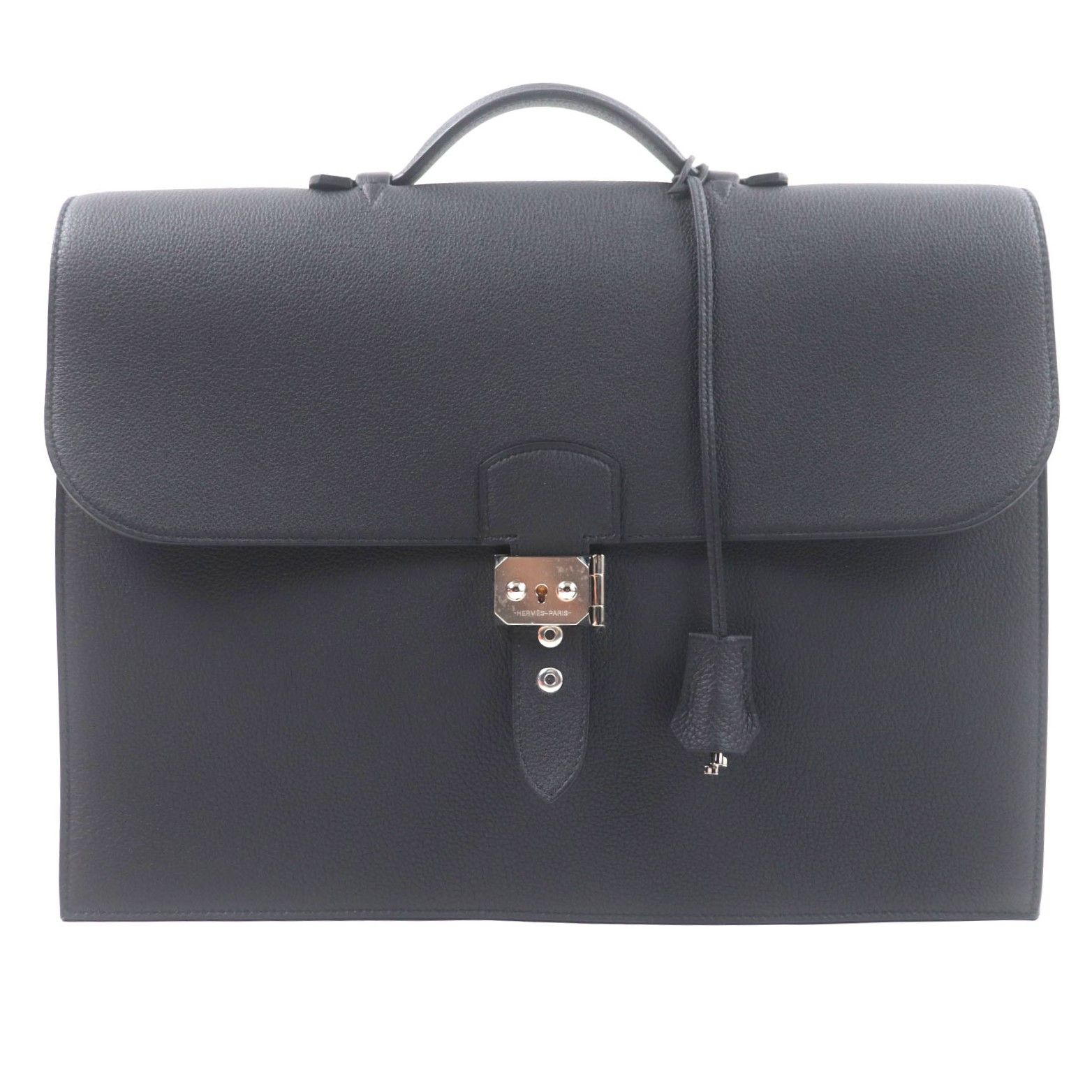 未使用品▽HERMES エルメス サックアデペッシュ38 トゴ シルバー