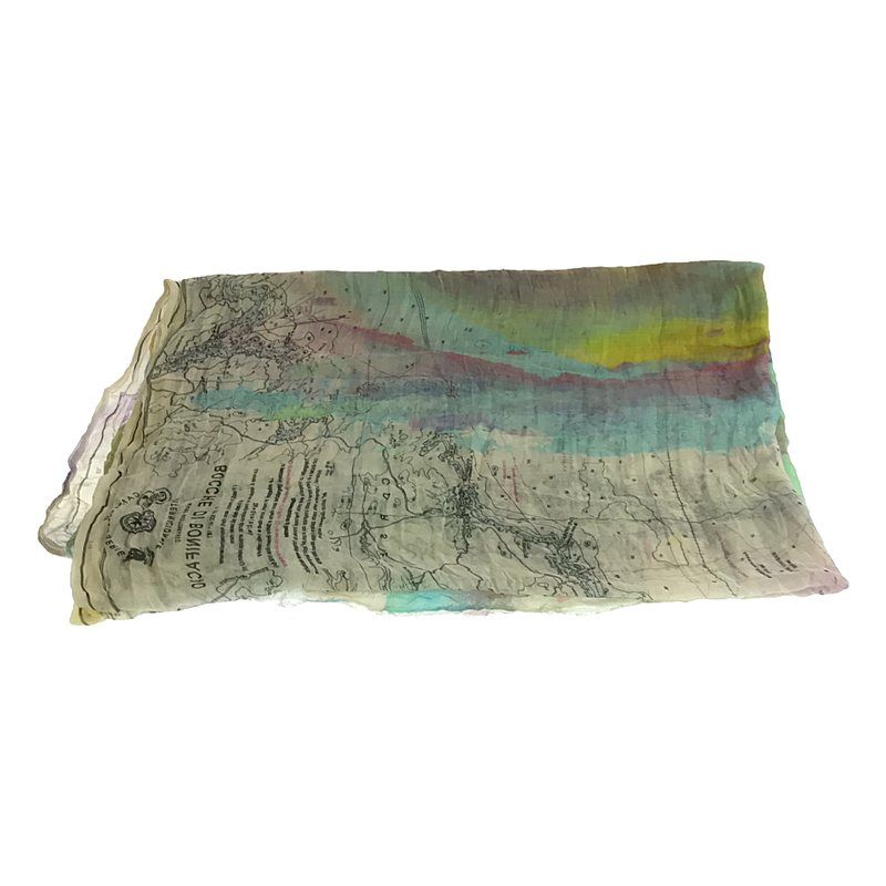 Faliero Sarti 地図柄 ストール 大判ストール ショール イタリア ファリエロサルティ Faliero Sarti Japan大判ストール モダール