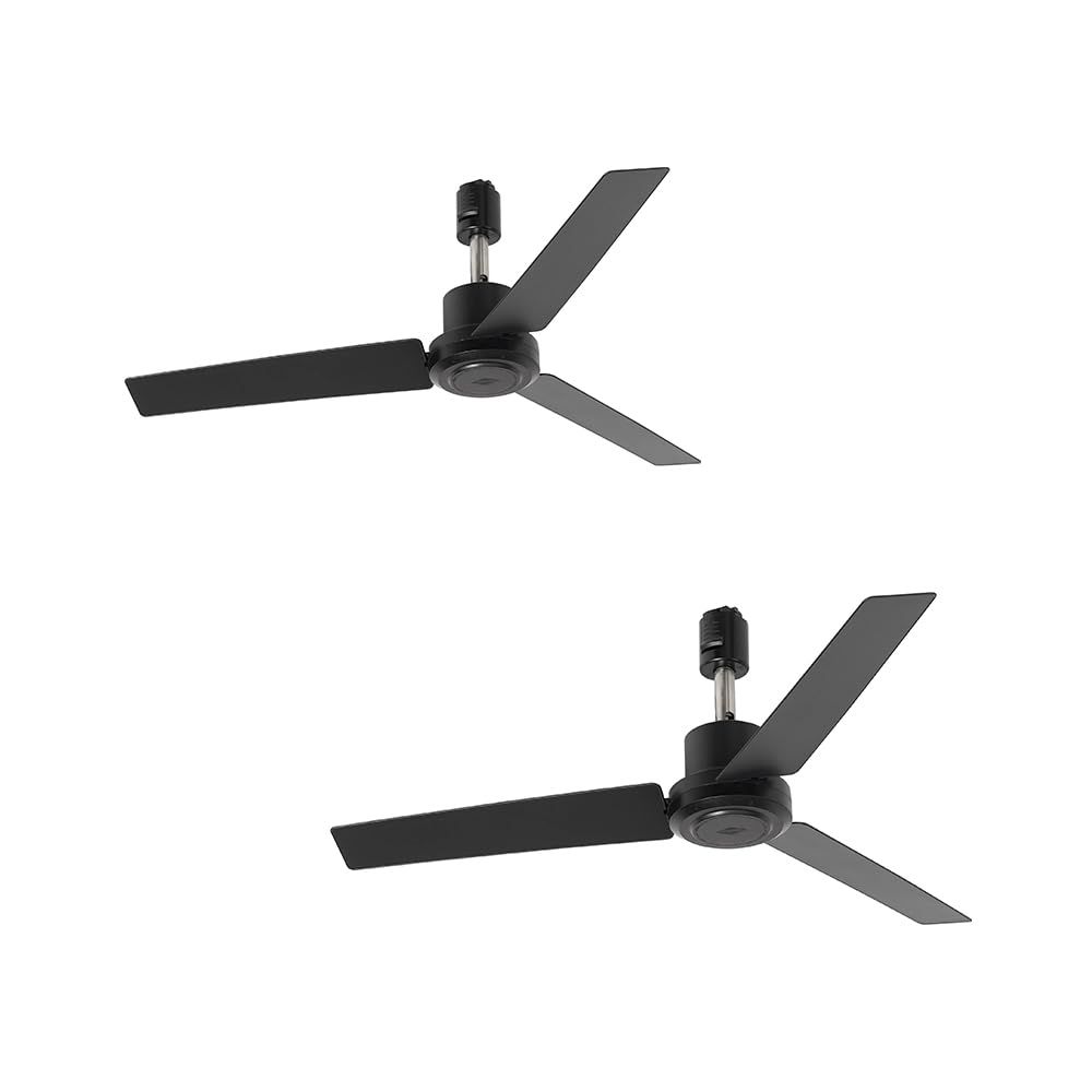 送料無料 2台セット DUCT RAIL FAN DC plus 50 ダクトレール サーキュレーターファン 空気循環 コンパクト 2台セット BK