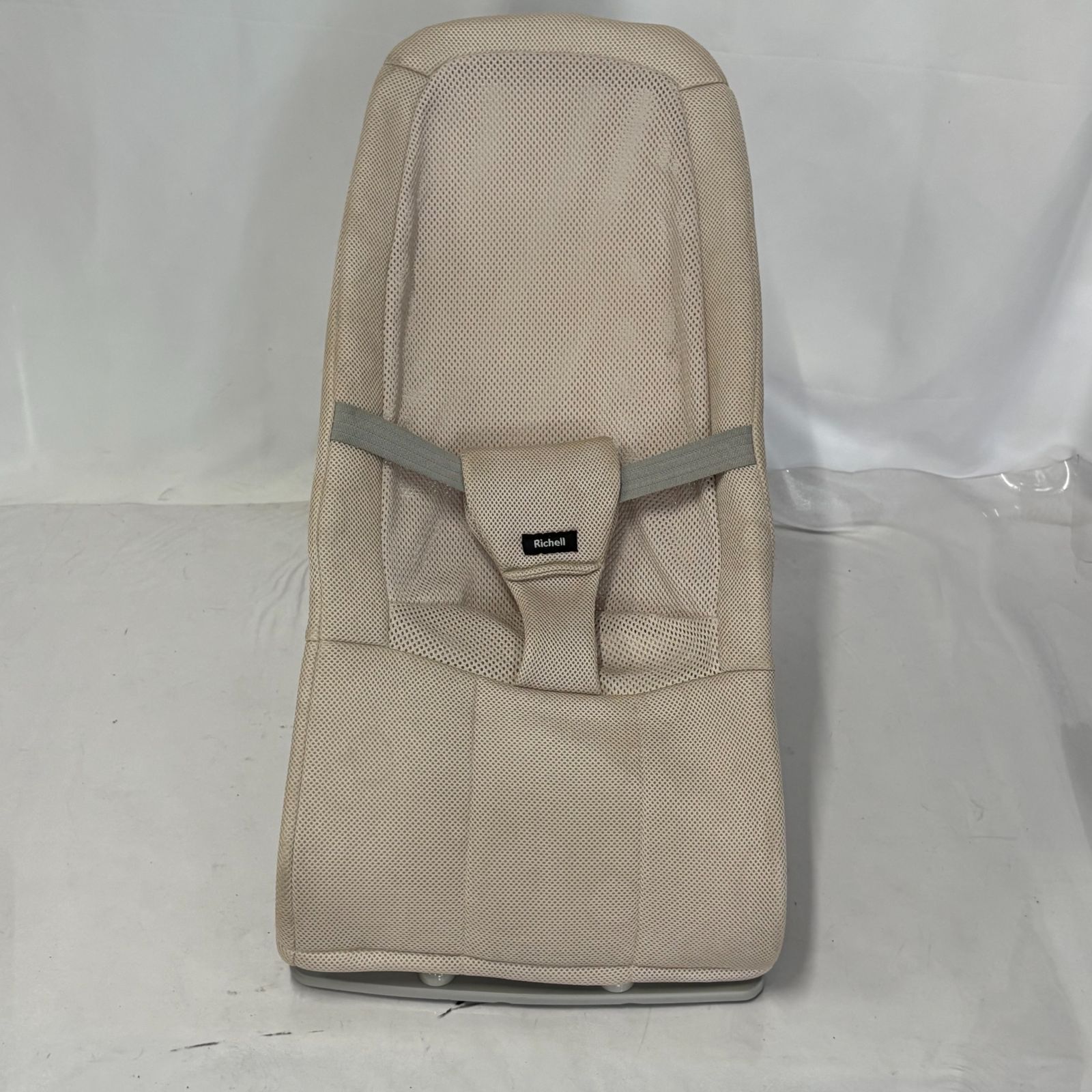美品 Richell リッチェル バウンサー ローズベージュ メッシュ 
