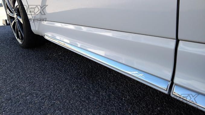 オデッセイ 13-24年 用 サイドドアモール ドアトリム ステンレス鋼 シルバー カースタイリング