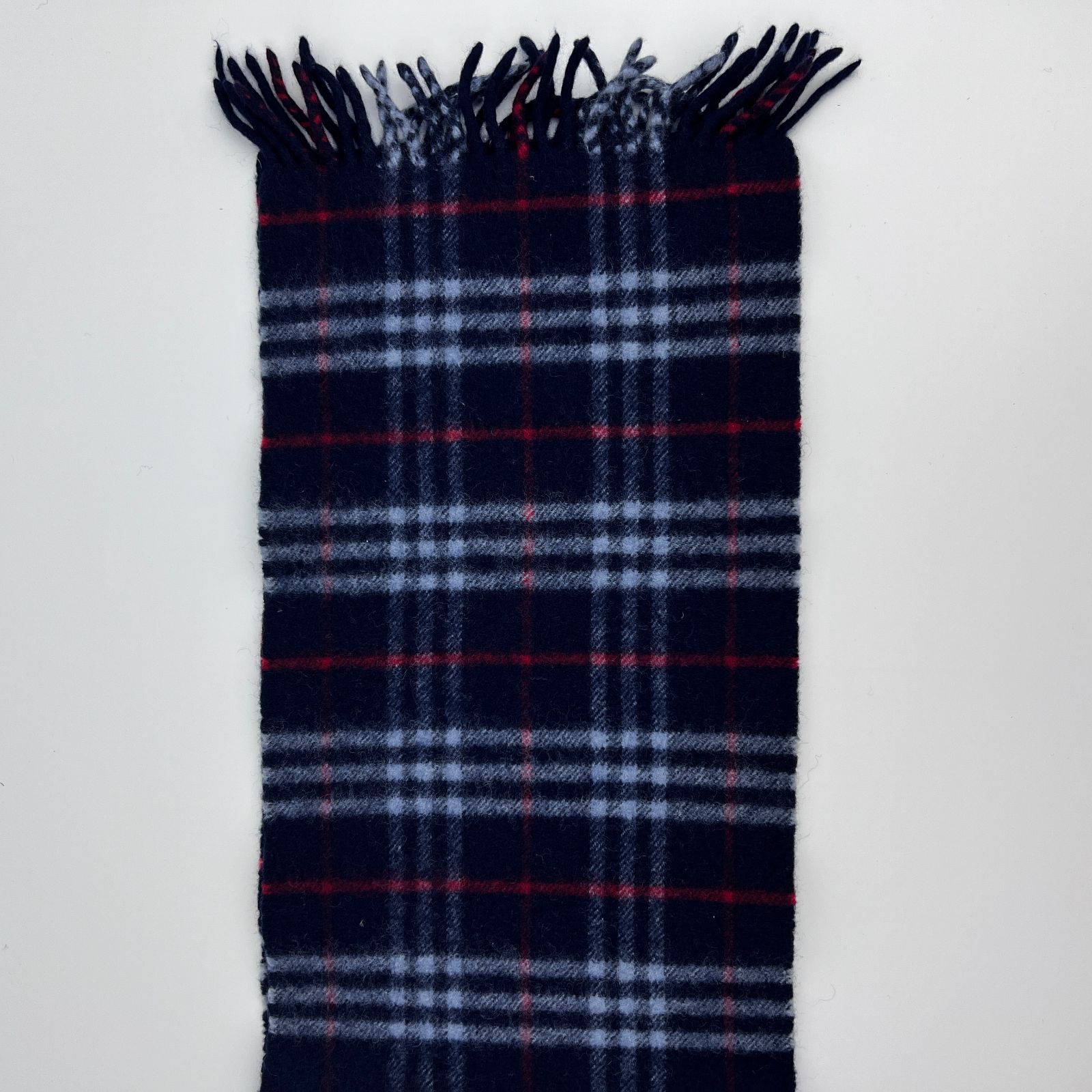 中古】BURBERRYS バーバリー ノバチェック マフラー ラムウール