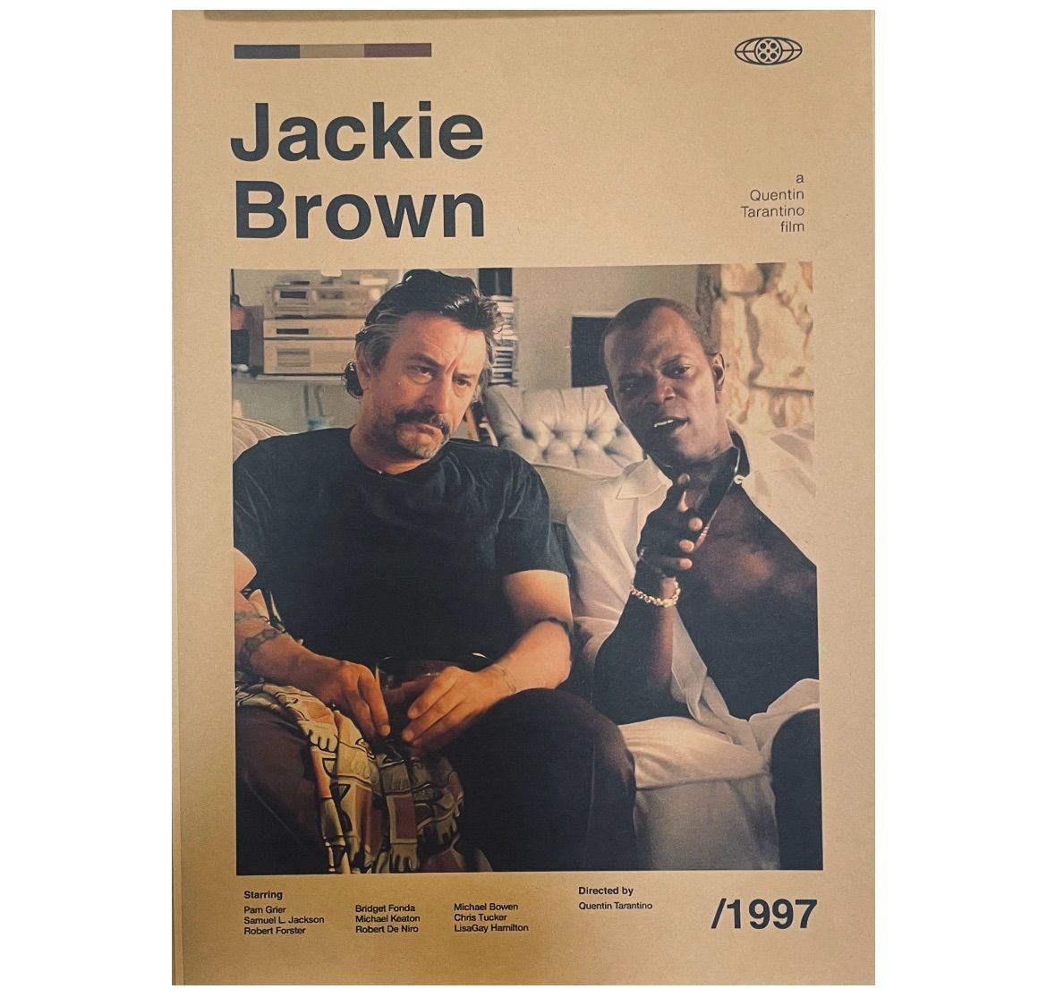タランティーノ監督映画『ジャッキー・ブラウン』フランス版超大型ポスター！ ポスター『ジャッキー・ブラウン』（Jackie Brown）限定 - メルカリ
