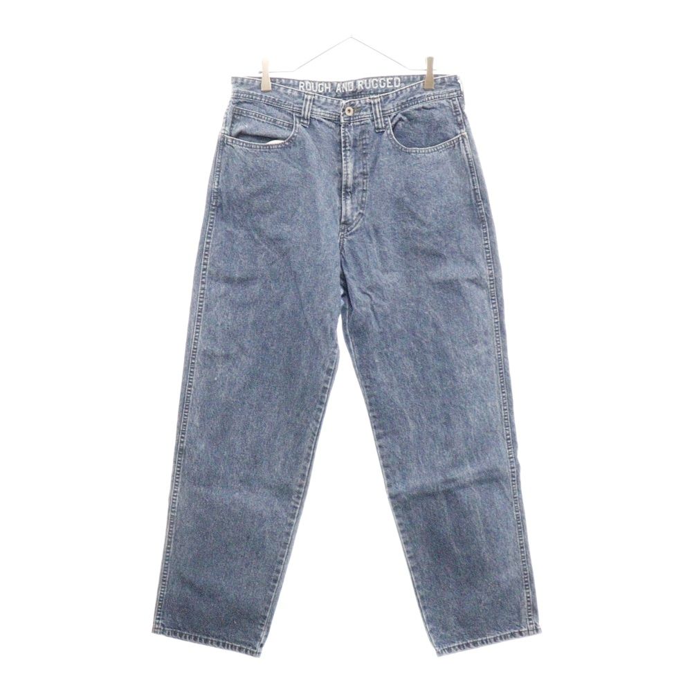 ROUGH AND RUGGED (ラフアンドラゲッド) INDIGO/FOUL ワイドテーパードデニムパンツ インディゴブルー