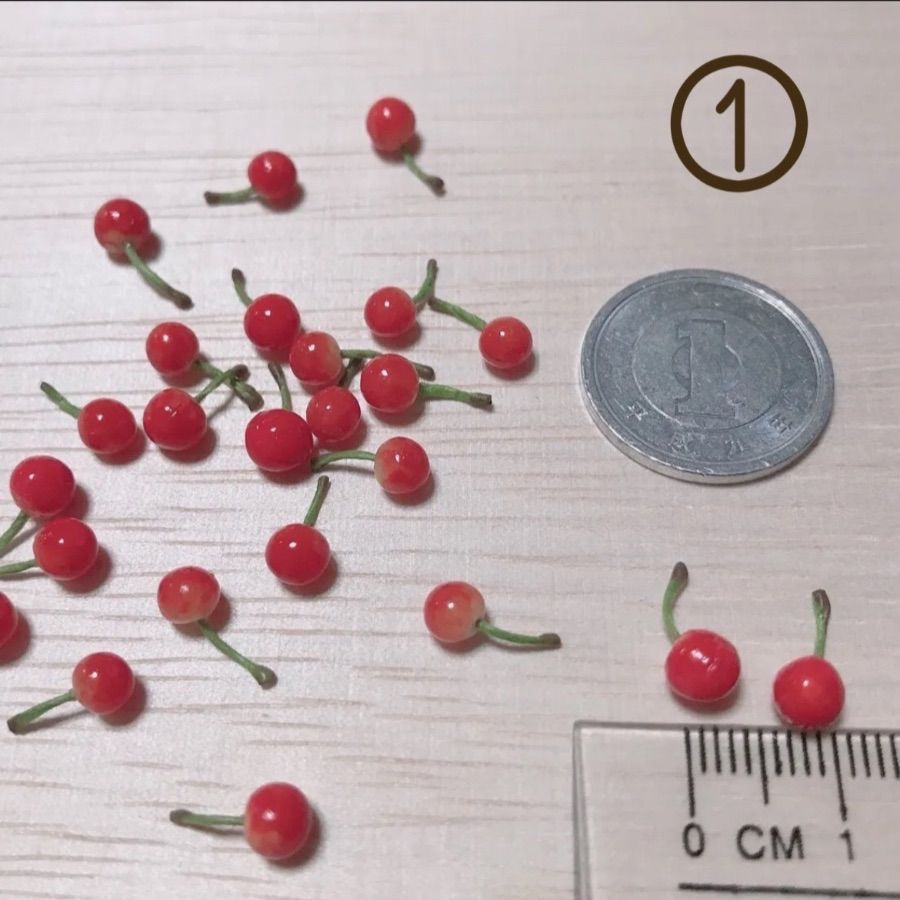 上質で快適 再販】ミニチュア メルカリ - さくらんぼ🍒🍒🍒 ドールハウス用アクセサリ