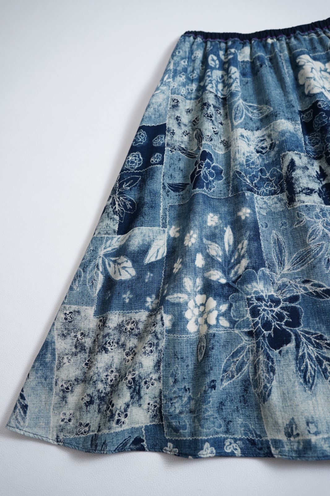 パラスパレス Pal'las Palace インディゴ染め フラワー スカート