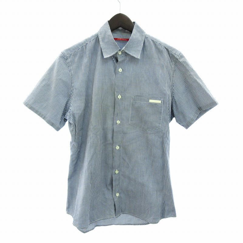 PRADA SPORT チェック柄 プルゾンサイズ36 プラダスポーツ PRADA SPORT ギンガムチェック シャツ