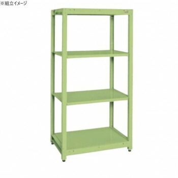 サカエ スチールラック 4段タイプ 900×615×1800mm グリーン SLN-9054