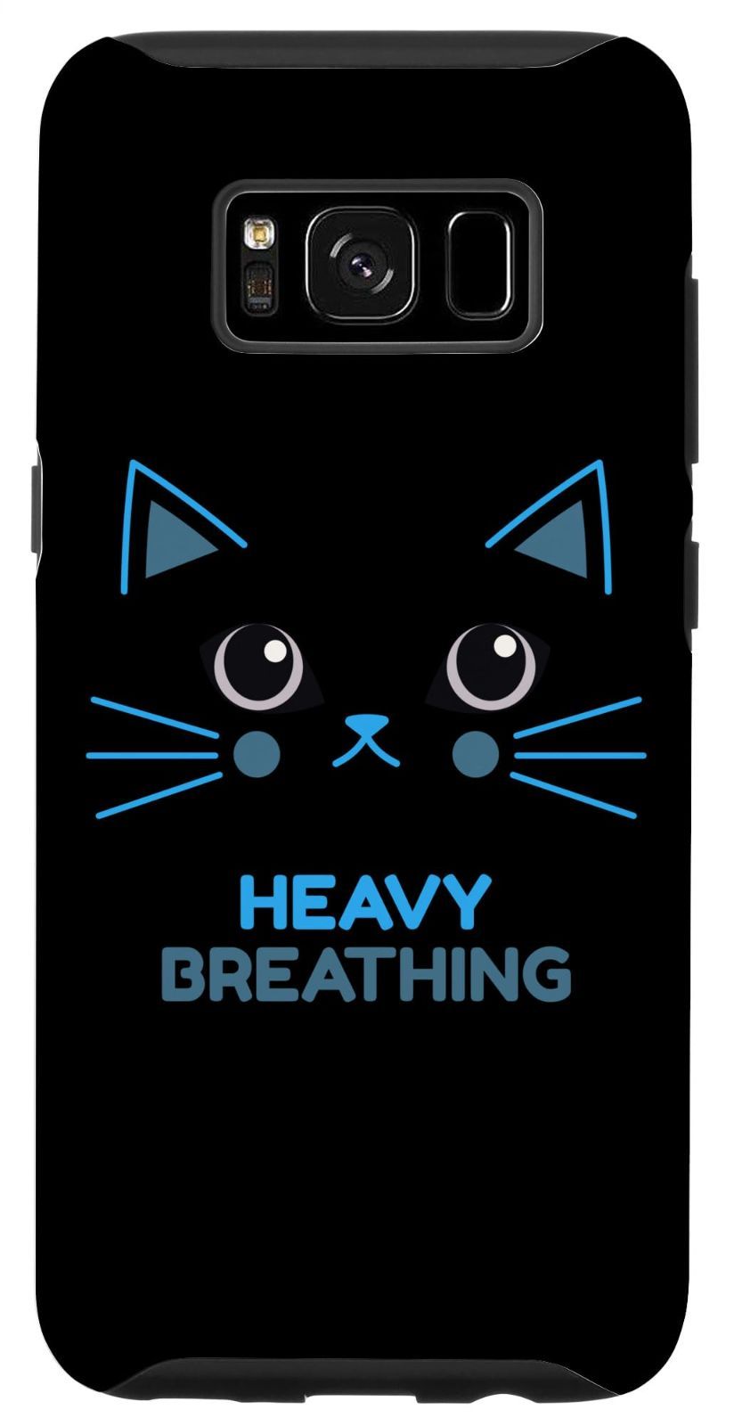 Galaxy S8 ヘビーブリージングキャット愛好家 おもしろインターネット猫 スマホケース