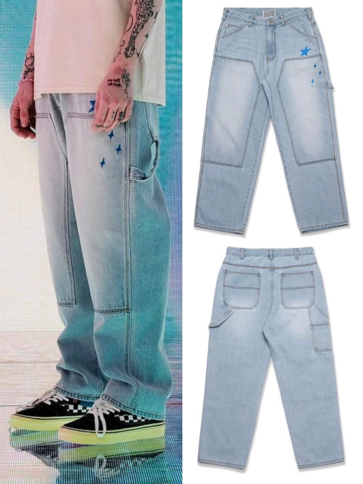 ☆関税込☆YOUTHBATH★patchwork denim pants★ ☆関税込☆YOUTHBATH☆patchwork denim pants☆