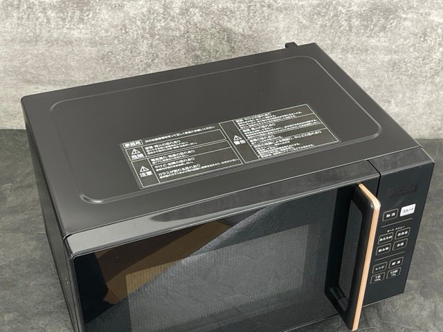 中古美品】PRW-F180山善 電子レンジ 18L ブラック2025年製 2025年最新】