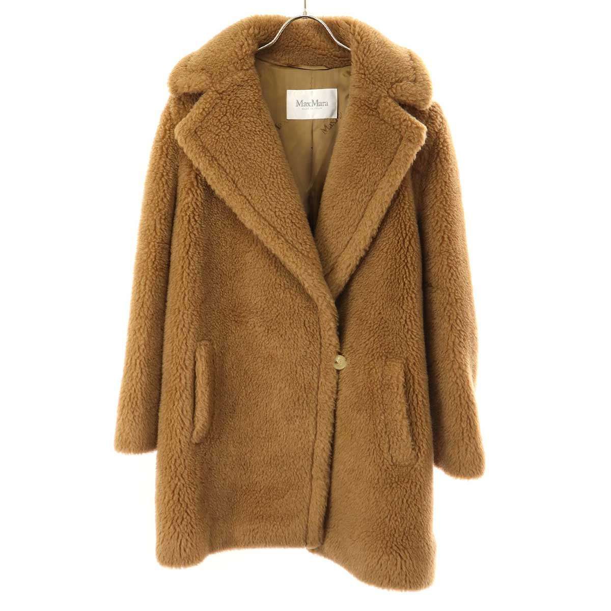 MAX MARA テディベアコート　S キャメル まずは定番から《Maxmara》TEDDY テディベアコート キャメル