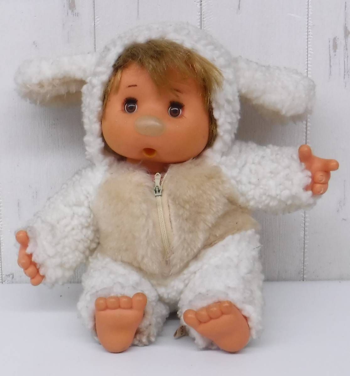 Sankyo JAPAN わたなべ緑 ローズボンボン ぬいぐるみ 人形 レトロ