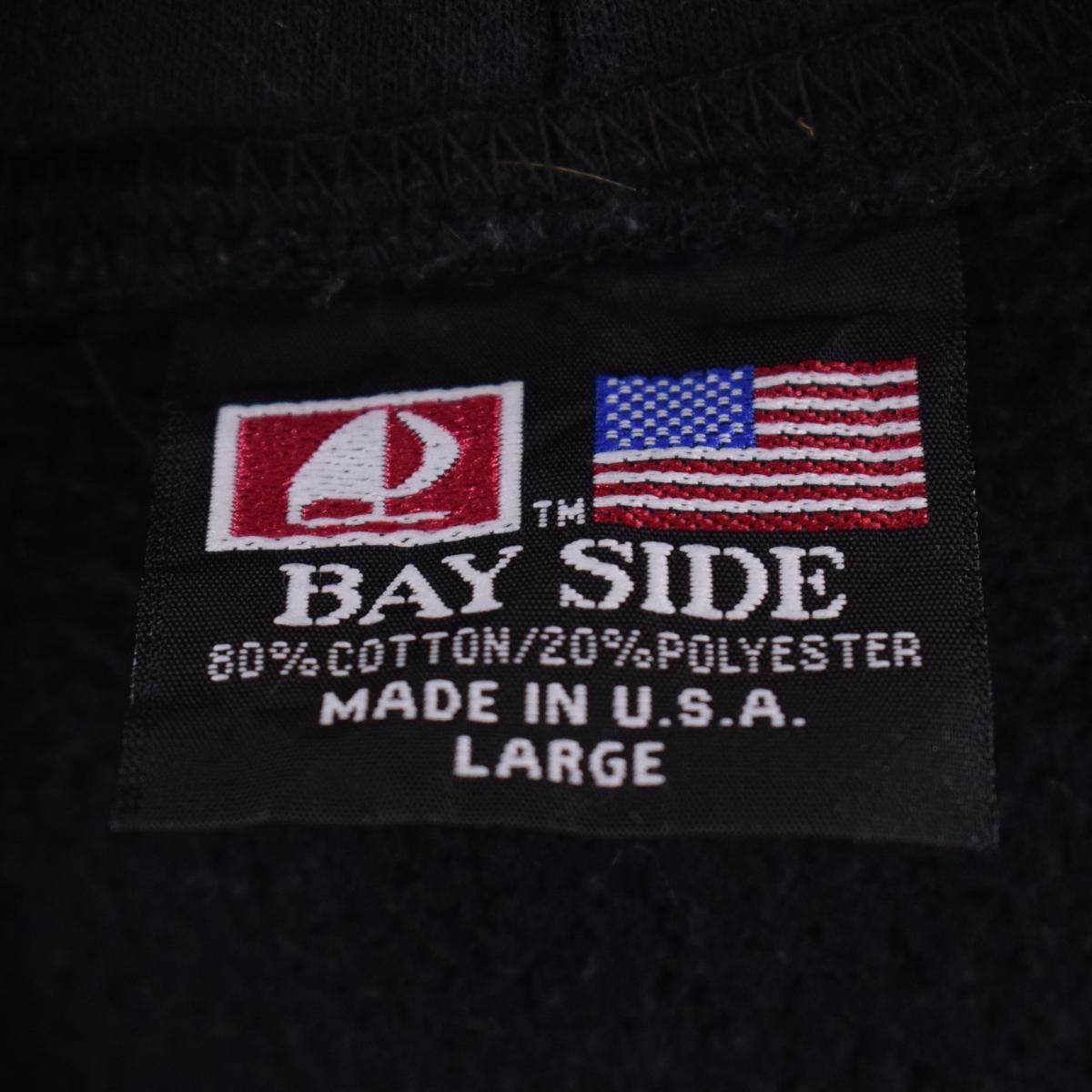 大人気新品セール ブ 古着 BAY スウェットプルオーバーパーカー 両面プリント SIDE スウェット