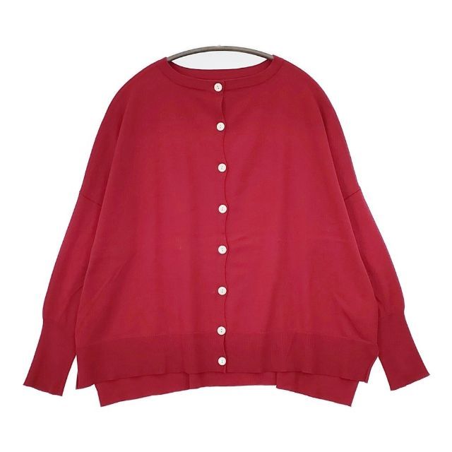 veritecoeur ST-122 シルクカシミヤ混 2WAY カーディガン レッド レディース ヴェリテクール 5-0906T∞