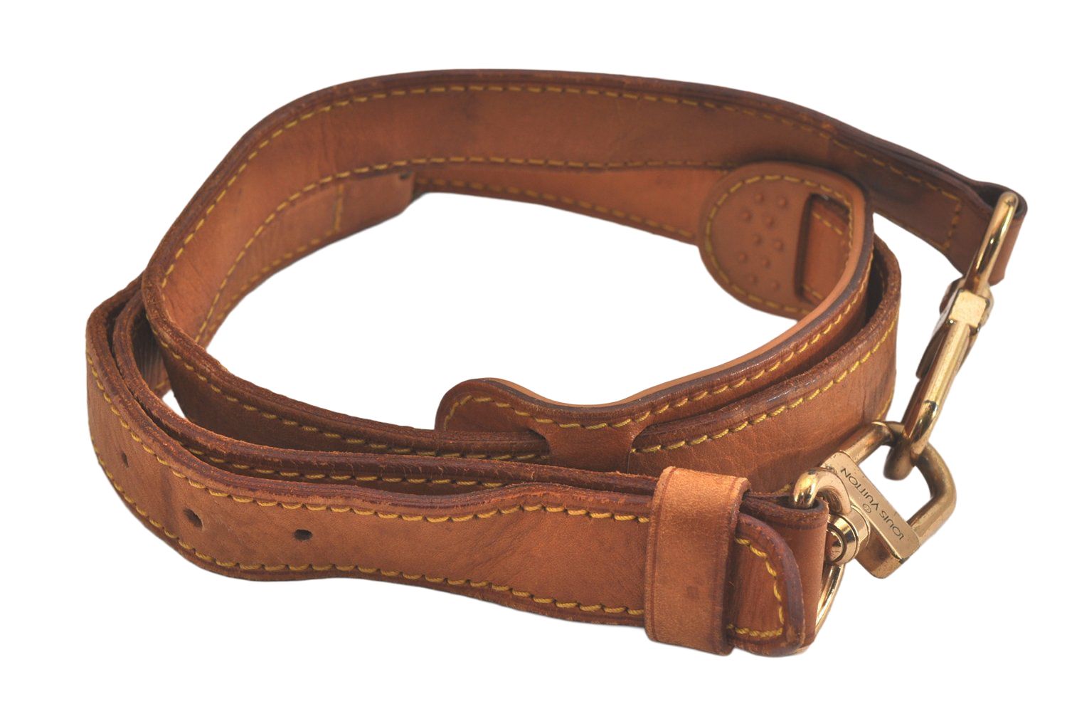 【LOUIS VUITTON】ショルダーストラップ　レザー　ブラウン LOUIS VUITTON - LOUIS VUITTON ショルダーストラップ ヌメ革