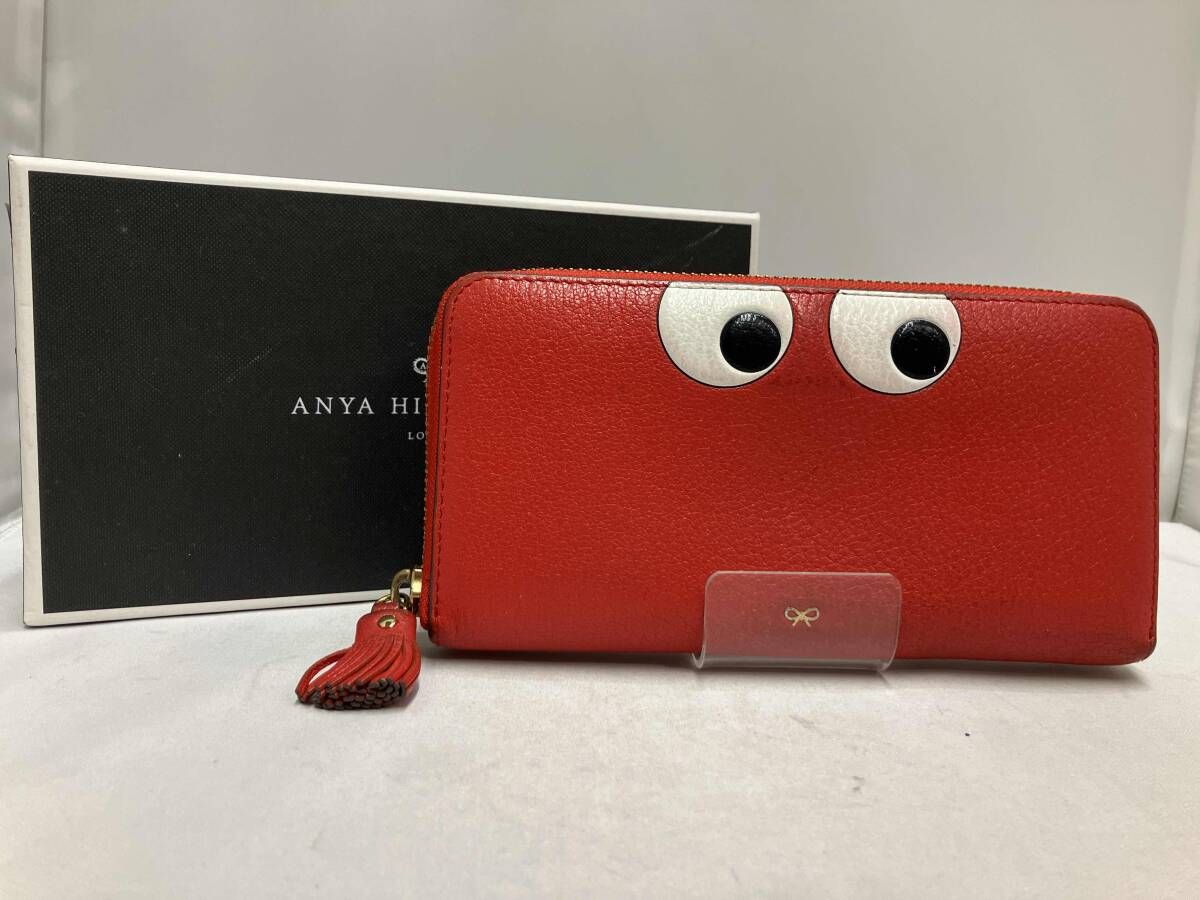 ANYA HINDMARCH EYES アニヤ・ハインドマーチ レザ- 長財布