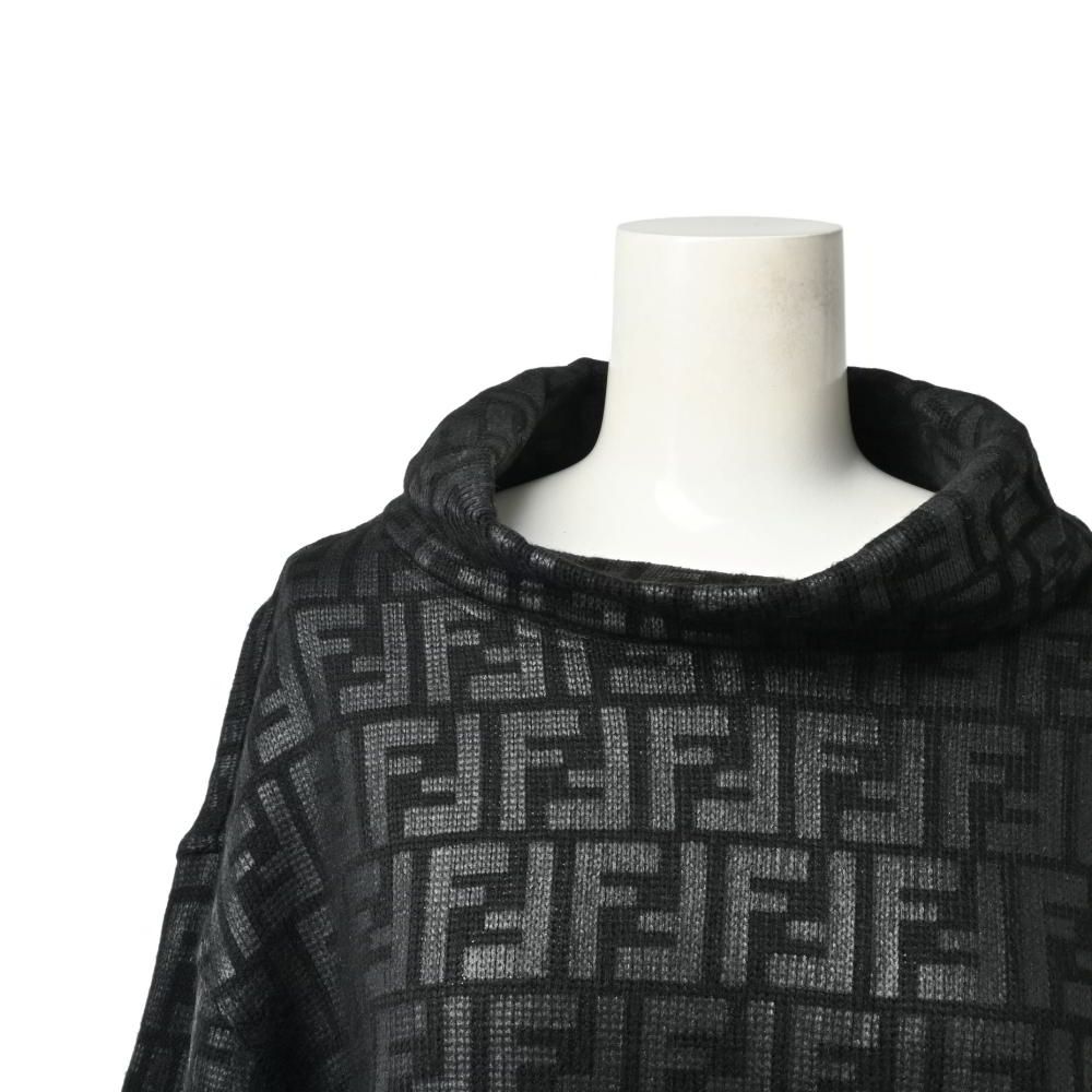 FENDI イタリア製 ヴィンテージ ズッカ柄 タートルネック ニット