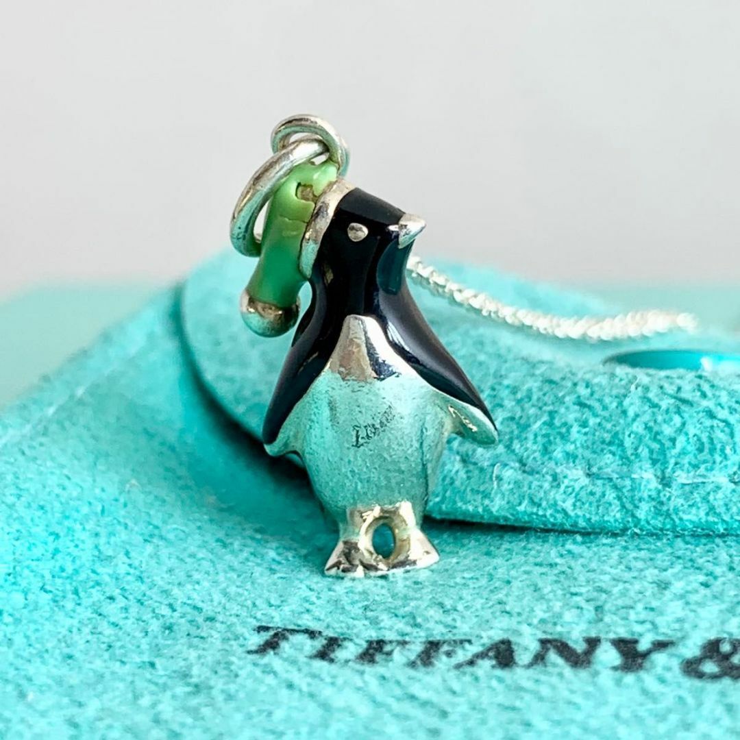 ティファニー スノーハット ペンギン ネックレス ブルー