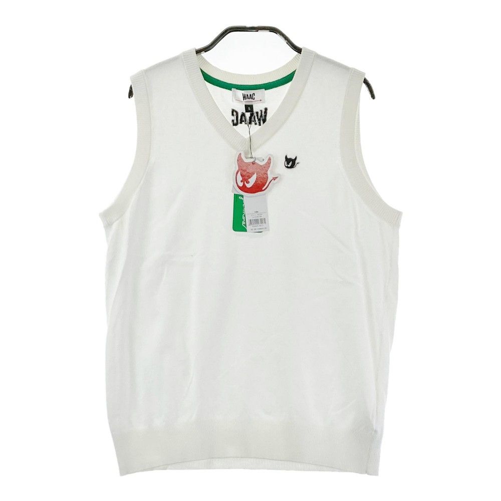 サイズ S WAAC ワック 072242761 ニットベスト ホワイト系 240101419492 ゴルフウェア レディース ストスト