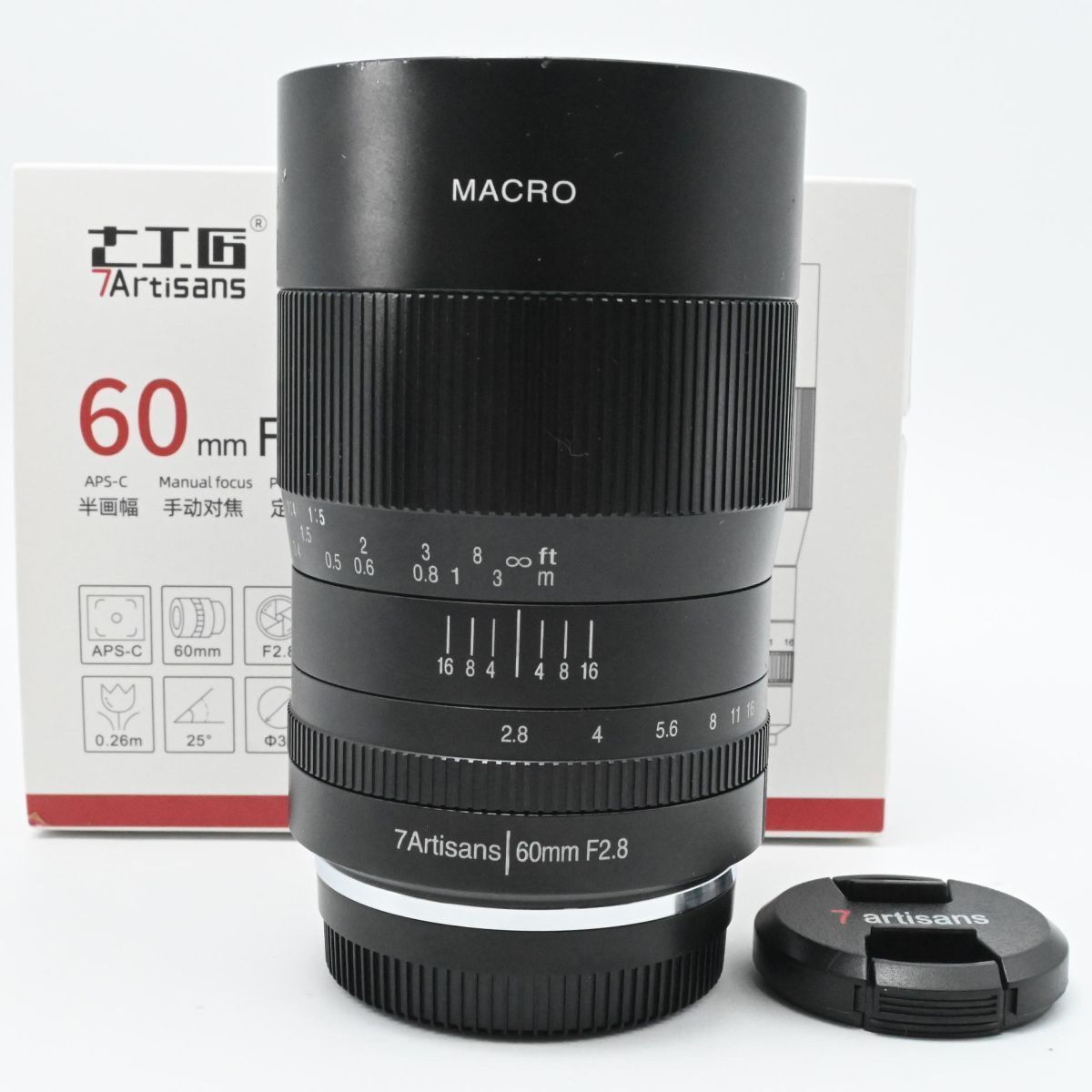 七工匠 7Artisans 60mm F2.8 Macro Xマウント 富士フイルムX