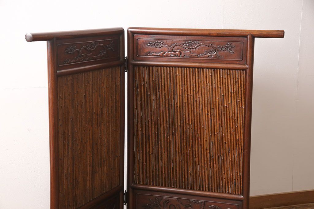 衝立て 唐木 和製アンティーク R-052895