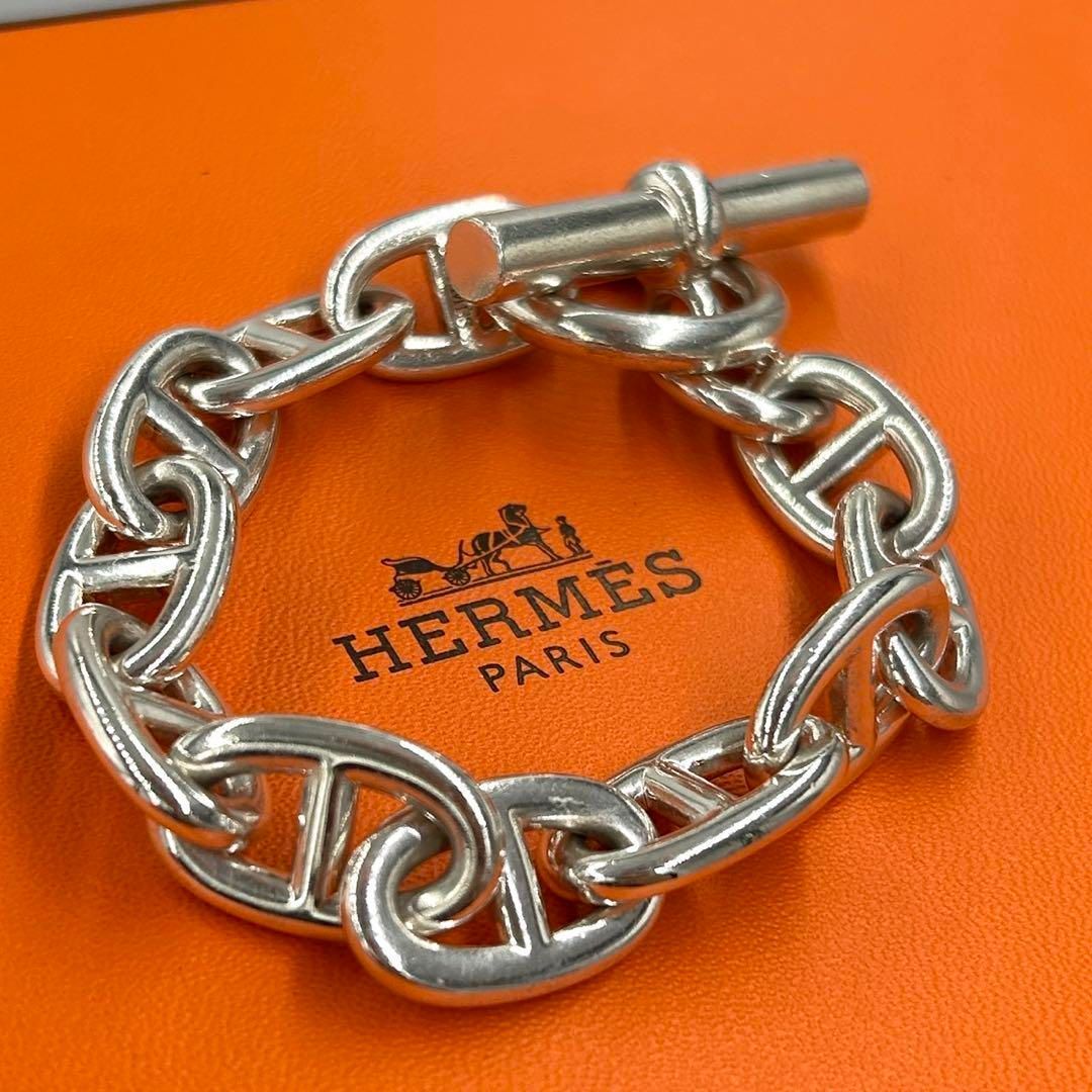 HERMES マルジェラ期シェーヌダンクルブレスレットTGM 11コマ 美品