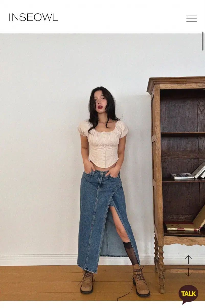 SCULPTOR ビーズウエストデニムパンツ インディゴブルー Mサイズ